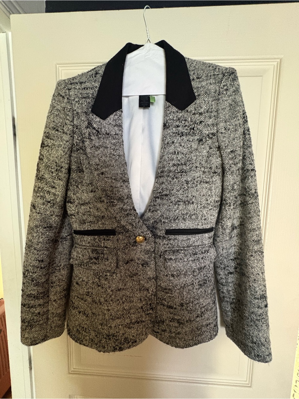 Smythe les Vestes beautiful jacket ! Tailored Black & Gray Women size 6 - Picture 6 of 7